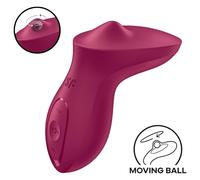 Satisfyer Exciterrr - vibromasseur à perles tournantes rouge