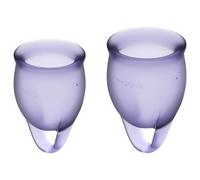 Satisfyer Feel Confident - ensemble de coupes menstruelles (violet)