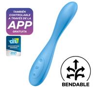 Satisfyer - g-spot flex 4+ vibromasseur point g - bleu
