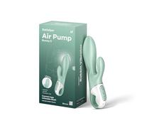 Satisfyer Vibromasseur Rabbit Gonflable Air Pump Bunny 5 Connecté Silicone Menthe