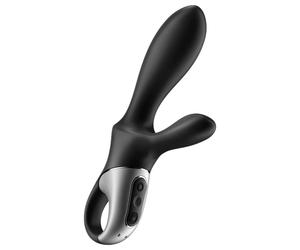 Satisfyer Heat Climax+ - plug anal vibrant chauffant connecté - silicone noir