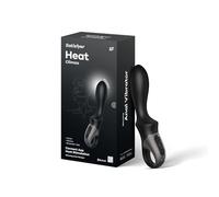 Satisfyer Vibromasseur anal Heat Climax chauffant et connecté 20,5 cm silicone noir