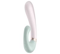 Satisfyer Heat Wave - vibromasseur chauffant connecté à bras - silicone menthe