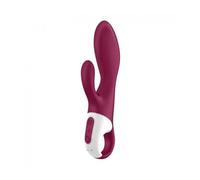 Satisfyer Vibromasseur Rabbit Heated Affair – chauffant, connecté (appli), silicone, rouge