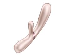 Satisfyer Hot Lover Connect App Rabbit Vibrateur | Sex Toys Bluetooth & App | Étanche (IPX7) | Stimulateur rechargeable Gode Vibro Masseur | Silicone doux pour la peau | Érotique | Sex toys