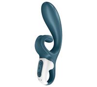 Satisfyer Hug Me - stimulateur clitoridien à bras vibrant connecté - bleu