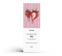 Satisfyer Huile de massage Fraise 250 ml | Convient aux zones intimes | Pour des massages relaxants et sensuels | Doux pour la peau et nourrissant | Facile à étaler