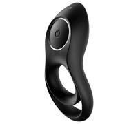 Satisfyer Legendary Duo - anneau pénien vibrant rechargeable - silicone noir