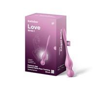 Satisfyer Boules de geisha Love Birds 1 - Entraînement du périnée, app, silicone doux rose