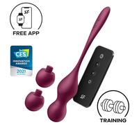 Satisfyer Love Birds Vary - Boule de geisha vibrante contrôlée par application (rouge)
