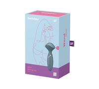Satisfyer Vibromasseur Mini Wand-er – 12 programmes, étanche IPX7, silicone médical – Gris