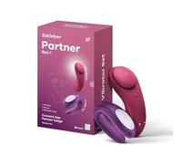 Satisfyer Coffret érotique Partner Box 1 – Stimulateurs Double Joy et Sexy Secret, Étanche IPX7