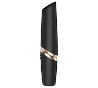 Satisfyer Perfect Kiss - vibromasseur rouge à lèvres (noir)