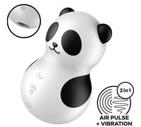 Satisfyer Pocket Panda : Stimulateur et Vibreur Noir et Blanc Élégant - Couleur: Blanc