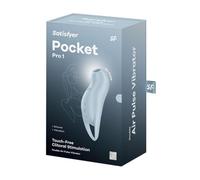 Satisfyer Stimulateur clitoridien Pocket Pro 1 – ondes d'air, rechargeable, étanche (IPX7) Bleu