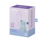 Satisfyer Stimulateur de clitoris Pro To Go 1, double moteur, compact, rechargeable, étanche Bleu