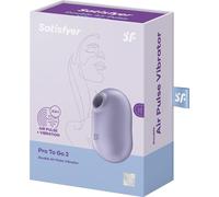 Satisfyer Vibromasseur clitoridien Pro To Go 2 – Ondes de pression, rechargeable, étanche (IPX7) violet