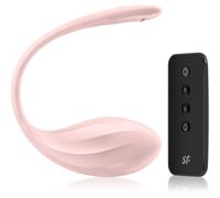 Satisfyer Ribbed Petal Connect App Oeuf Vibrant Pink 23 cm