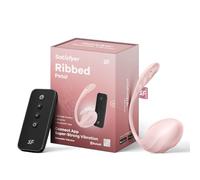 Satisfyer Pétale Nervuré - œuf vibrant télécommandé (rose)