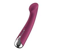 Satisfyer – Vibromasseur point G Spinning G-Spot 1 – Tête rotative, silicone, 16,5 cm, rouge