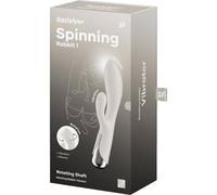 Satisfyer Vibrateur Lapin Tournant 1 – Point G & clitoris, 12 vib/5 rot, Beige
