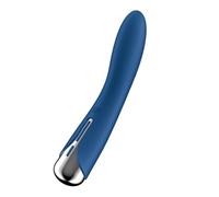 Satisfyer – Vibrateur rotatif Spinning Vibe 1 – Point G, silicone, 12 modes, étanche – Bleu