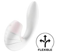 Satisfyer SUPERNOVA DOUBLE AIR PULSE vibromasseur avec stimulateur de clitoris White 14,5 cm
