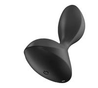Satisfyer Plug anal vibrant Sweet Seal – connecté Bluetooth, étanche IPX7, silicone – Noir