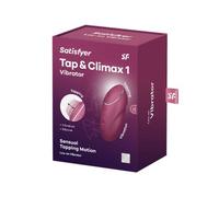 Satisfyer Tap Climax 1 Sensual Tapping Lay-On Vibrator Red 1 Unité