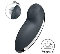 Satisfyer Tap & Climax 2 - 2en1 vibromasseur clitoridien (gris)