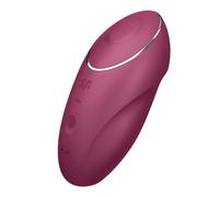 Satisfyer – Vibromasseur Tap & Climax 1 – Stimulateur clitoridien, tapotement, étanche IPX7 – Rouge