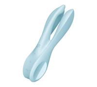 Satisfyer Stimulateur Threesome 1 – 12 modes, 3 moteurs, Étanche IPX7 – Bleu
