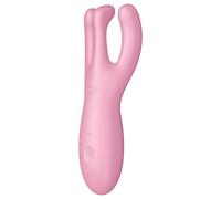Satisfyer Threesome 4 - vibromasseur clitoridien connecté - silicone rose