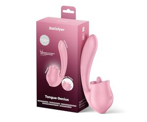 Satisfyer Tongue Genius Vibromasseur de langue et lapin pour clitoris