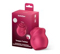 Satisfyer - stimulateur clitoridien langue rotative - silicone rose