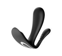 Satisfyer Top Secret+ Vibromasseur Portatif Avec Stimulateur Anal Noir
