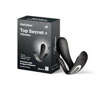 Satisfyer Top Secret+ Vibromasseur Portatif Avec Stimulateur Anal Noir