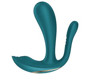 Satisfyer Top Secret+ - vibromasseur portable 3 branches - silicone vert