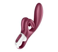 Satisfyer Vibro-masseur Rabbit Touch Me – 3 moteurs, étanche IPX7, silicone doux – Rouge 1 unité