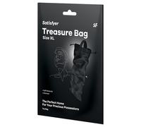 Satisfyer Treasure Bag XL - pochette de rangement discrète - grande - noir