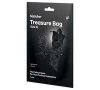Satisfyer Sac de rangement Treasure Bag XL – discret, matière douce et lavable – Noir