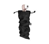 Satisfyer Treasure Bag L – Pochette discrète pour sex-toys, matière douce lavable, noir