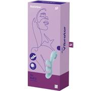 Satisfyer Vibromasseur Tri Ball 2 – Multifonction, 3 moteurs, Étanche IPX7 – Bleu 1 unité
