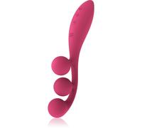 Satisfyer TRI BALL vibromasseur avec stimulateur de clitoris Red 23,6 cm