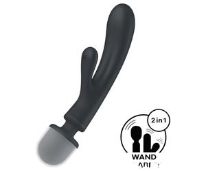 Satisfyer Triple Lover - Vibrateur point G et stimulateur - argent