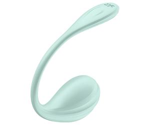 Satisfyer - œuf vibrant connecté - télécommande - silicone vert