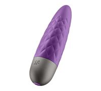 Satisfyer Mini vibromasseur Ultra Bullet 5 – 12 programmes, rechargeable, étanche (IPX7) – Violet