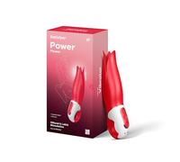 Satisfyer Vibro-masseur Vibes Power Flower, 12 programmes, étanche IPX7, rechargeable, silicone