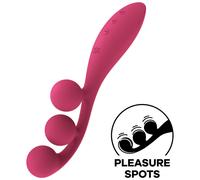 SATISFYER - VIBRATEUR MULTI TRI BALL 1 ROUGE