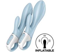 SATISFYER VIBRATOR - Air Pump Bunny 1 Vibrateur Gonflable Lapin Bleu
